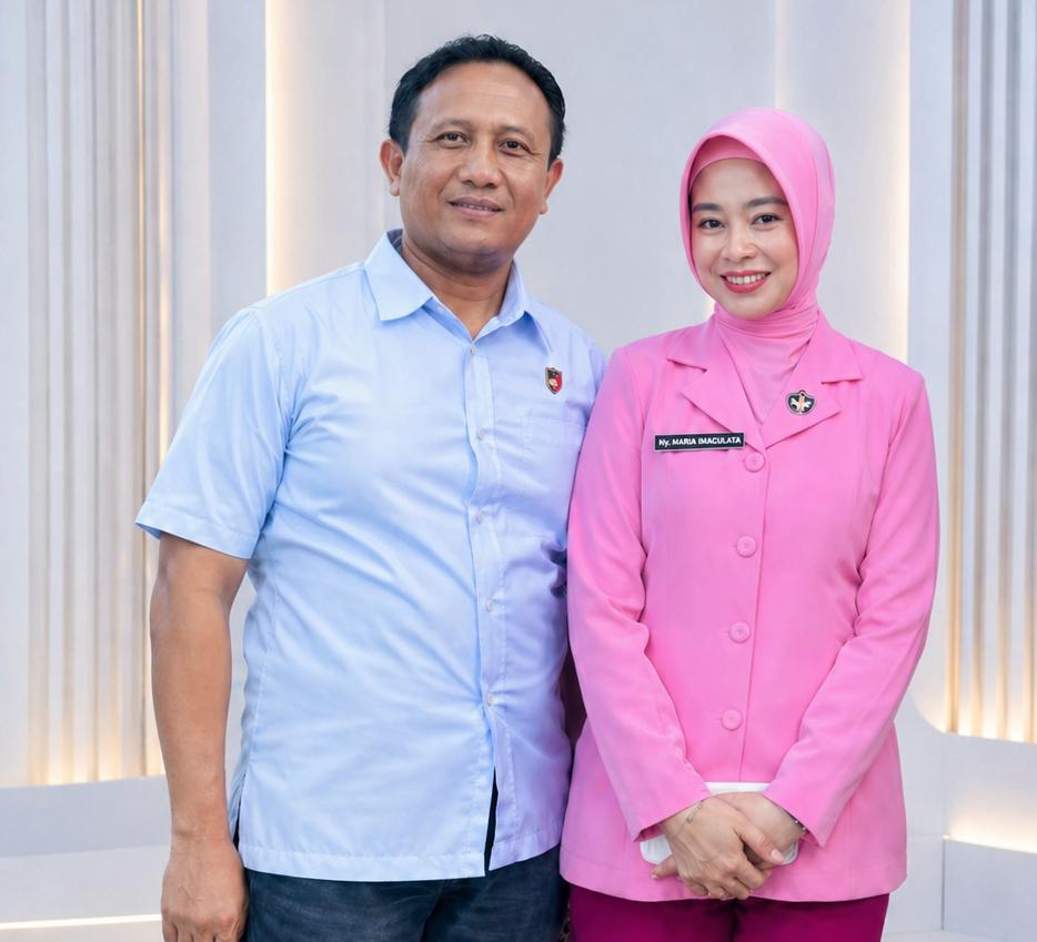 Sosok Humanis di Balik Seragam: Kiprah AKP. Nurmansyah, S.H., M.H. Bersama Bhayangkari Sekaligus Bidan, Maria Imaculata Nafiri Minora