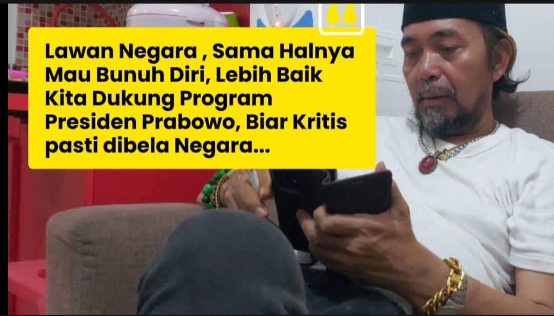 Dari Rasa Takut ke Suara Kritis: Kisah Agus Flores Kini Berdiri Tegas Dukung Program Negara