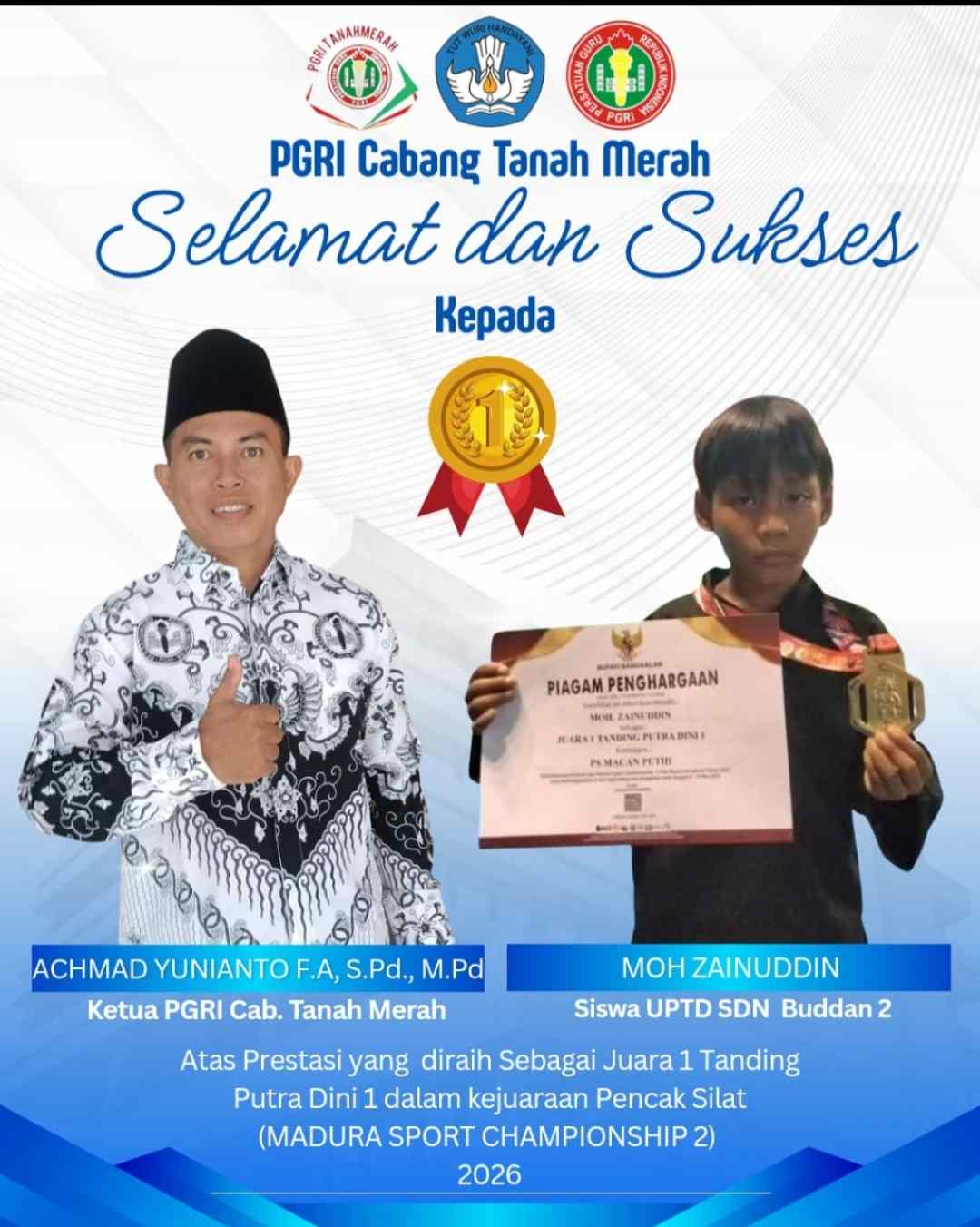 SDN di Kecamatan Tanah Merah Borong Prestasi di Madura Sport Championship 2026, Ketua PGRI: Awal Kebangkitan Pencak Silat Pelajar