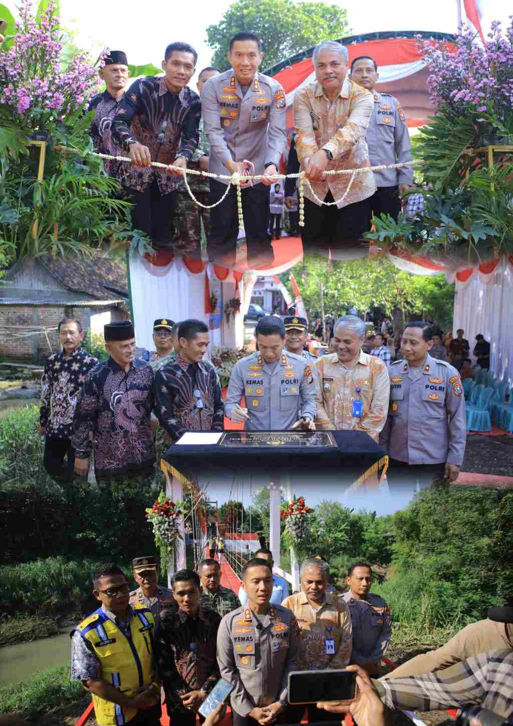 Polres Madiun Resmikan Jembatan Merah Putih Presisi, Akses Warga Kini Lebih Aman