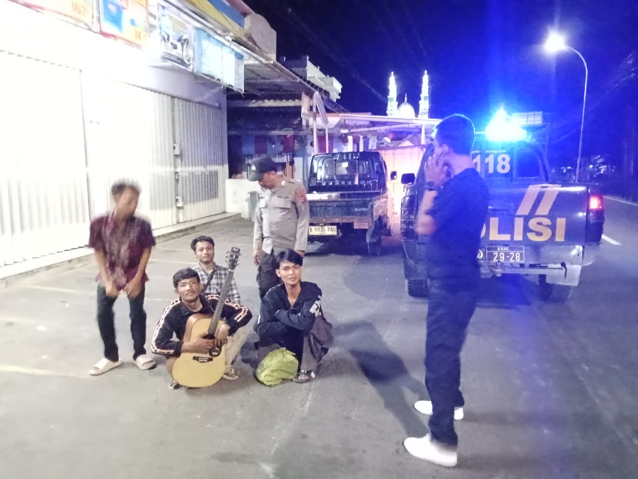 Ciptakan Kondusifitas, Polres Serang dan Polsek Jajaran Intensifkan Patroli KRYD Sabtu Malam