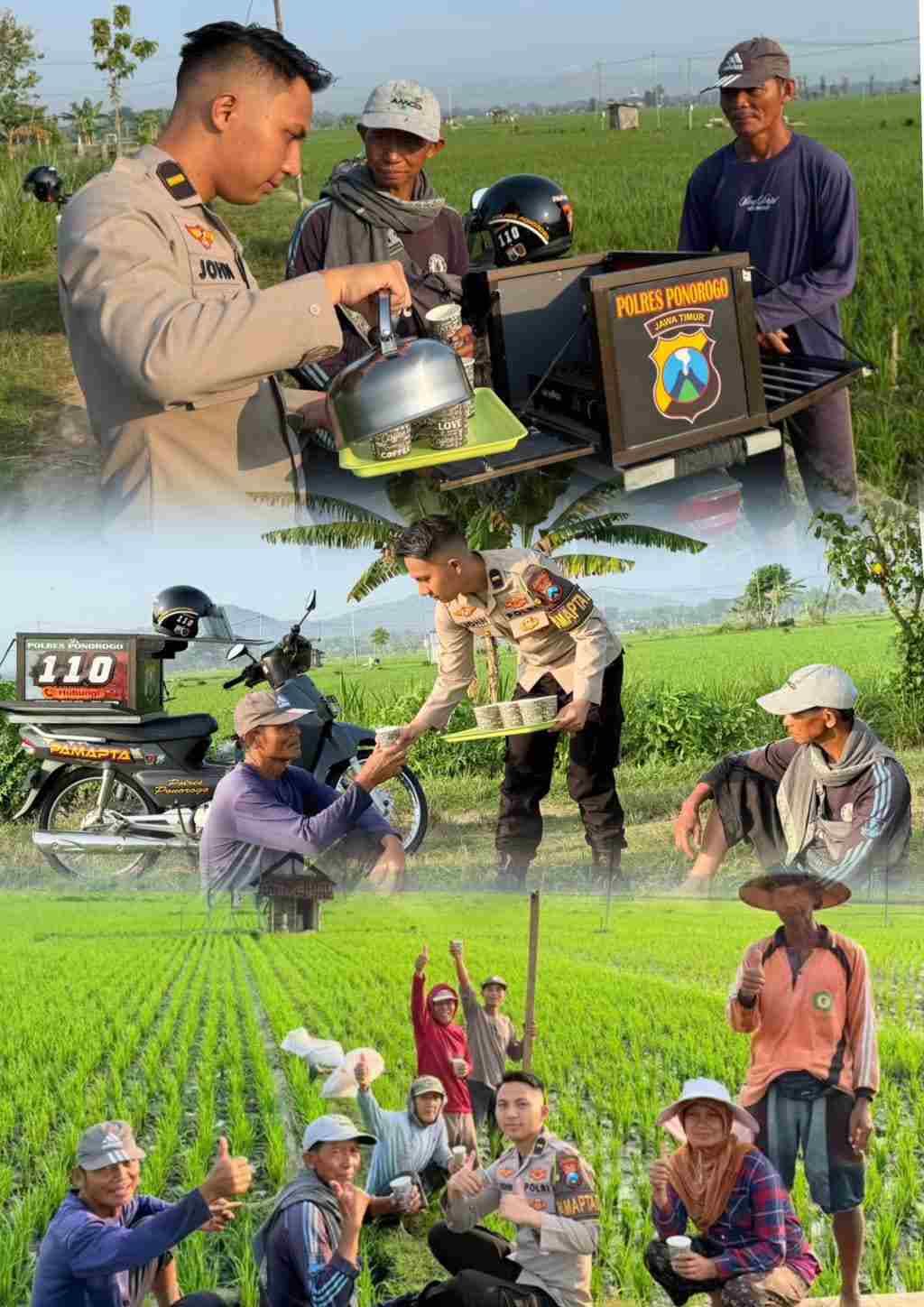 Wedangan Keliling : Cara Polres Ponorogo Edukasi Kamtibmas dan Sosialisasi Call Center 110
