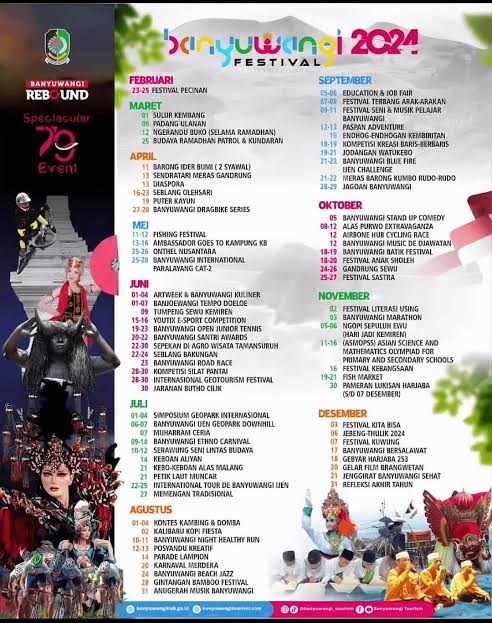 Anggaran Banyuwangi Festival 2024 Capai Rp8,7 Miliar, Puluhan Event Digelar Sepanjang Tahun